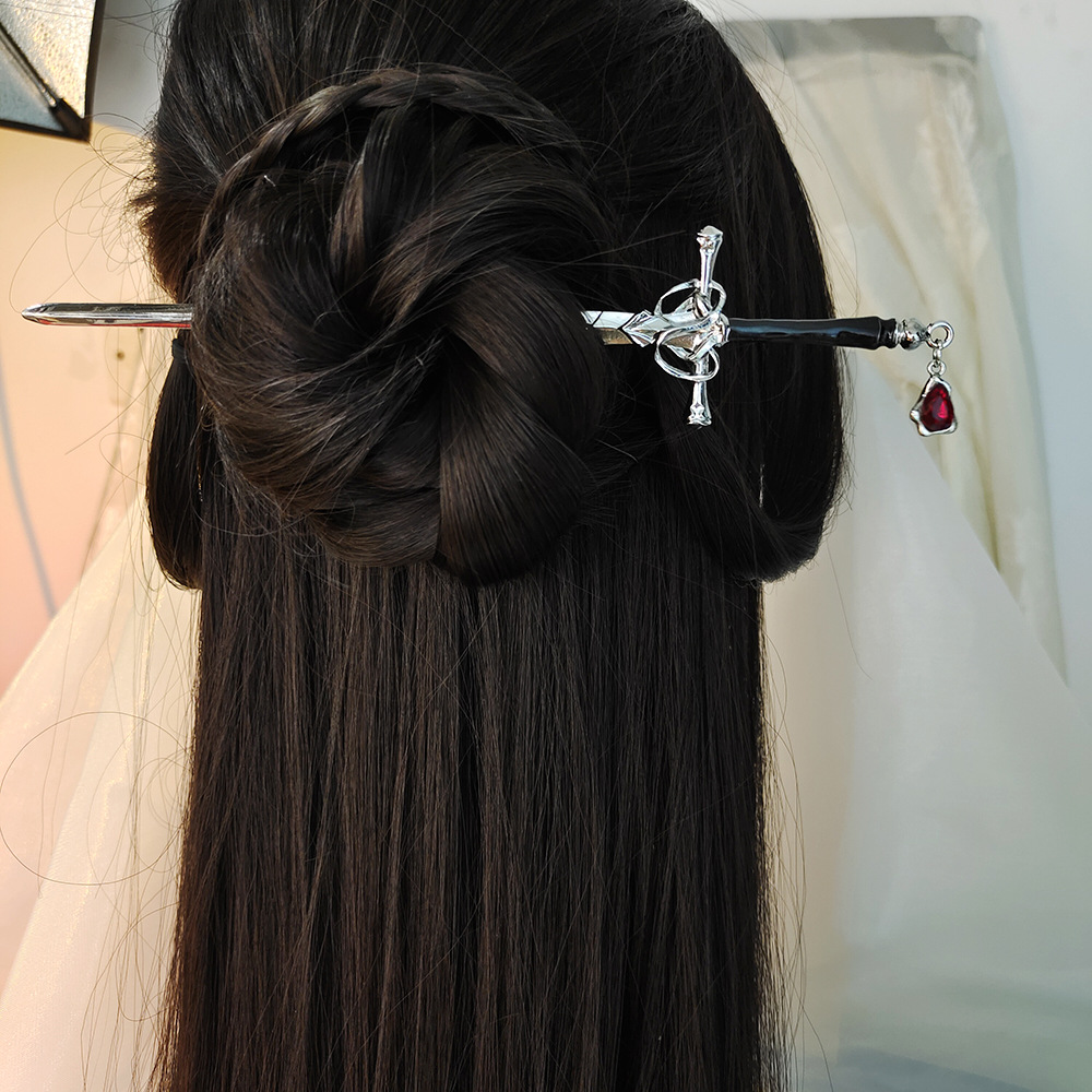 Hanbok Hair Pin - Tusuk Konde Berbentuk Pedang Cina, Jepit