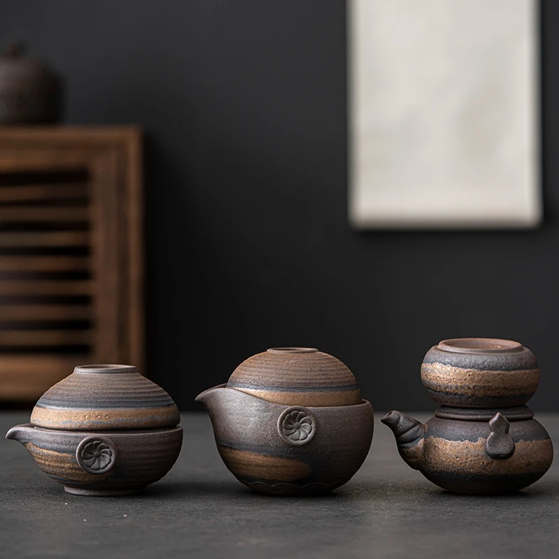 Korean Tea Set - Set Teko Keramik Jepang Portabel Gaiwan