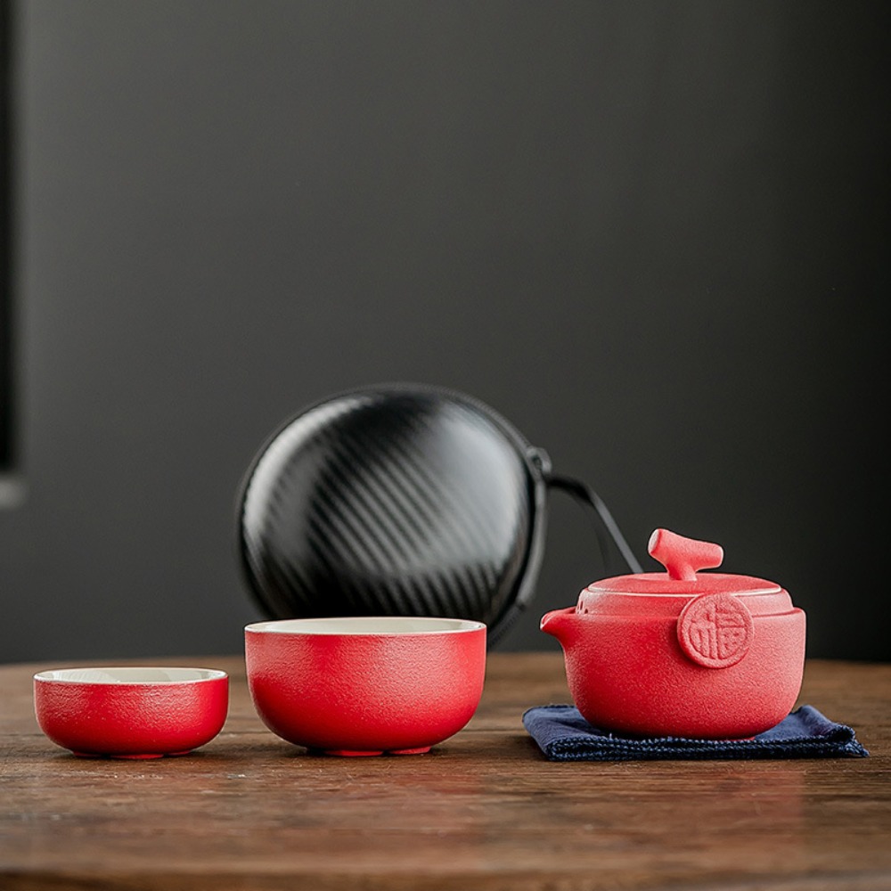 Set Teko Teh Minimalis 2 in 1  - Korean Tea Set ulasan dan harga