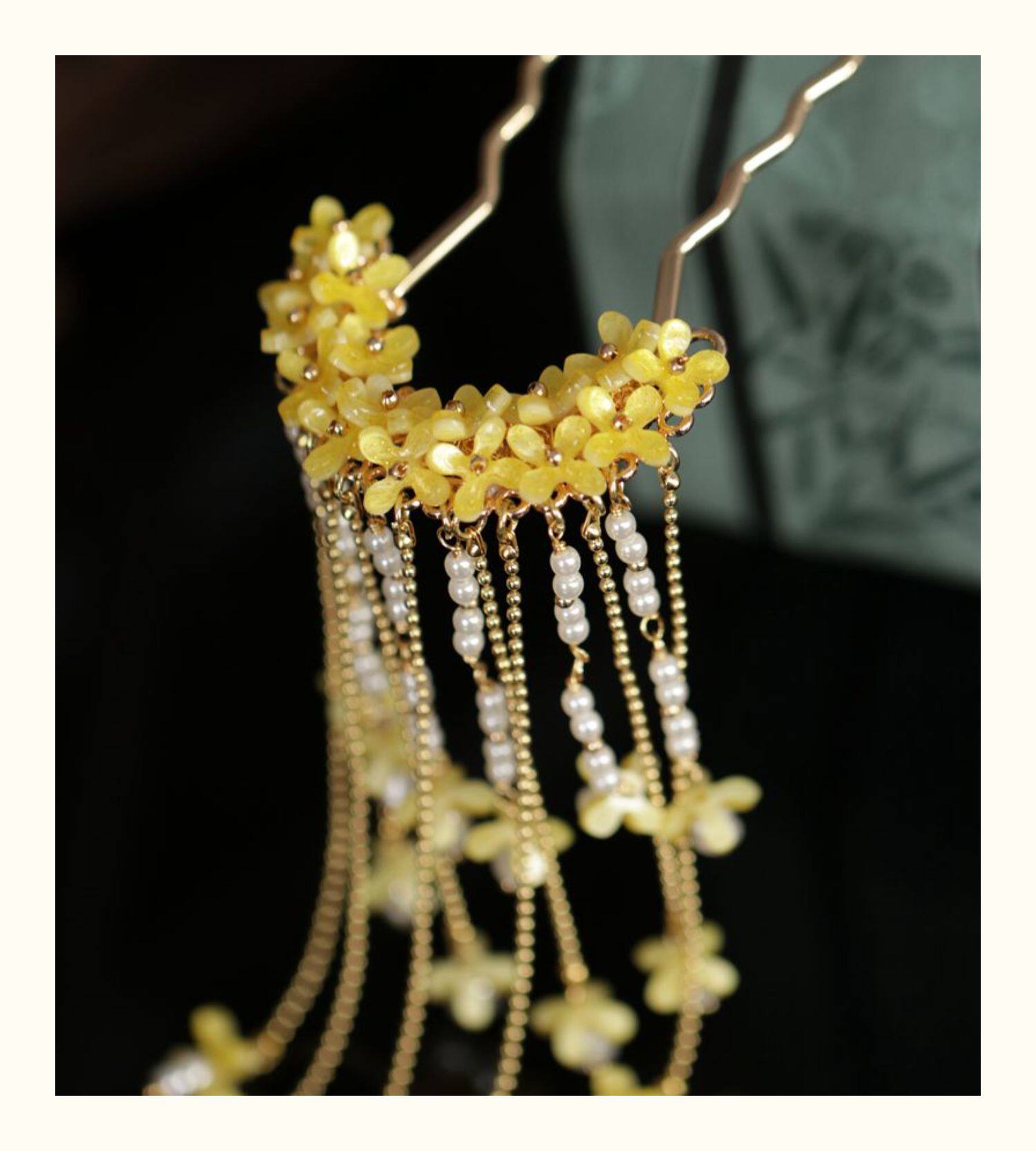 Jepit Rambut Osmanthus Gaya Ku - Hanbok Hair Pin ulasan dan harga