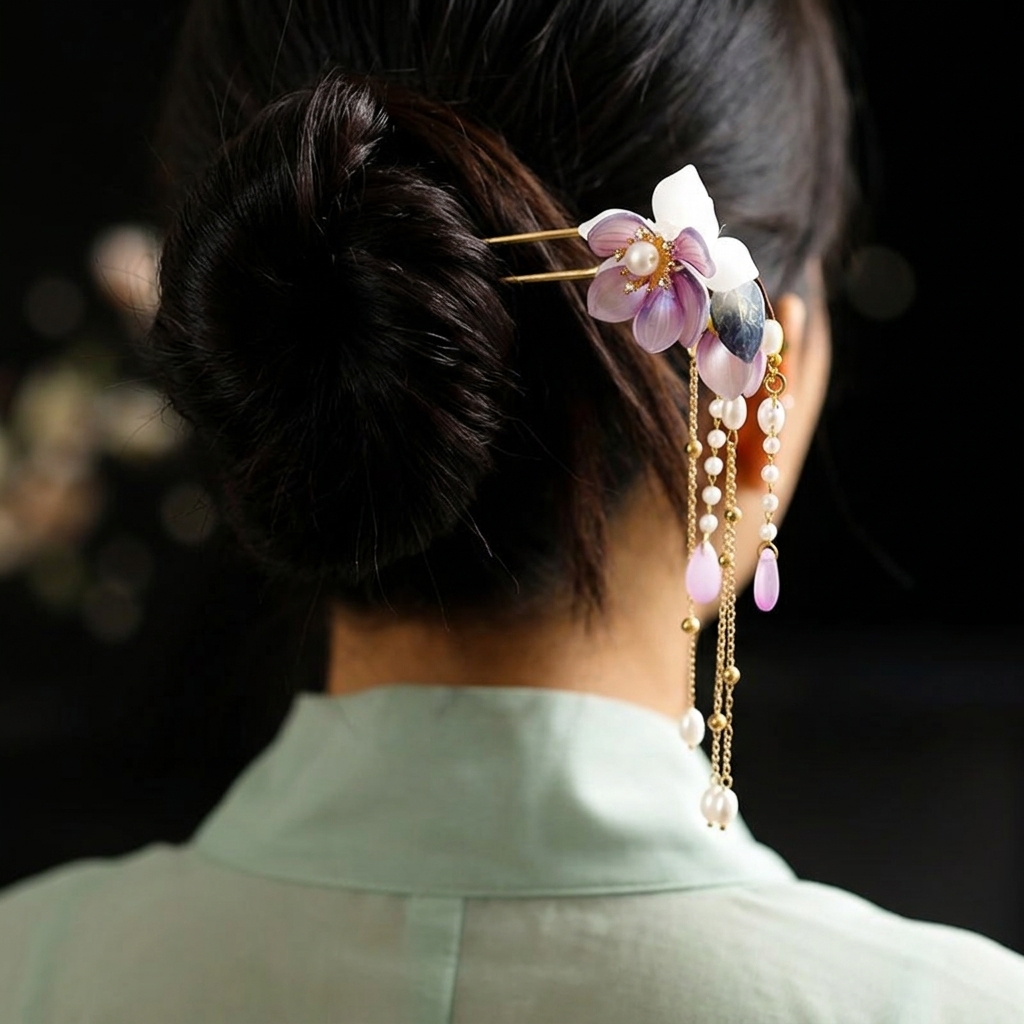 Jepit Rambut Berbentuk U dari  - Hanbok Hair Pin ulasan dan harga