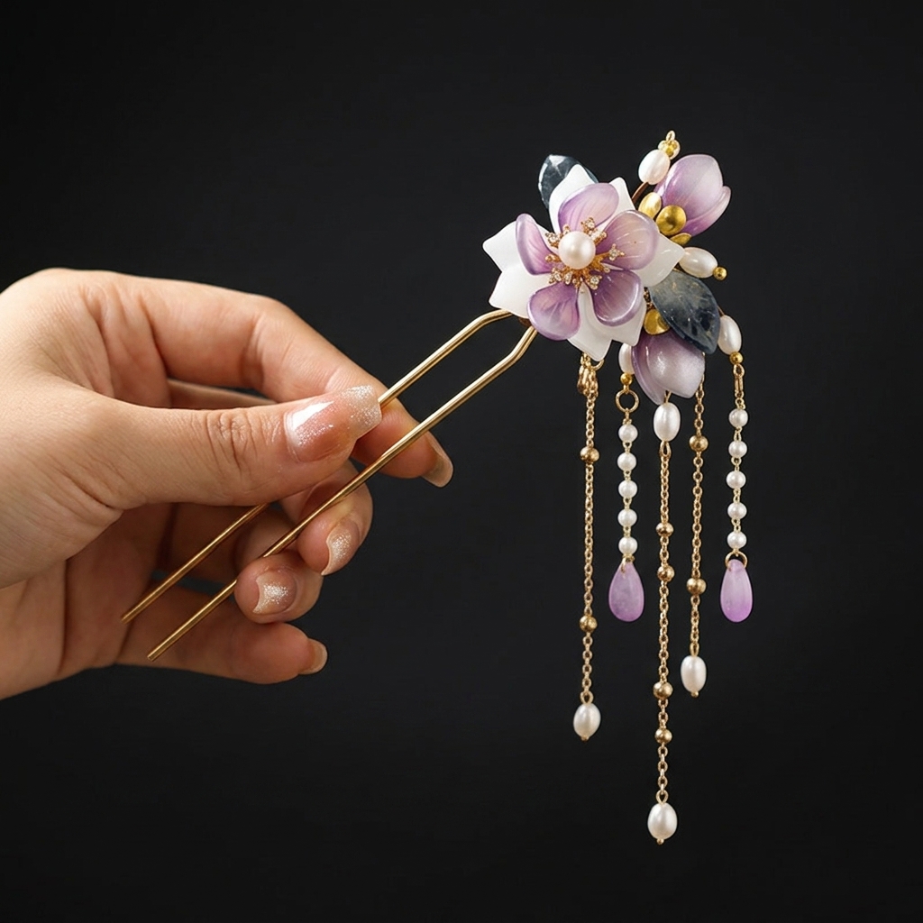 Jepit Rambut Berbentuk U dari  - Hanbok Hair Pin ulasan dan harga