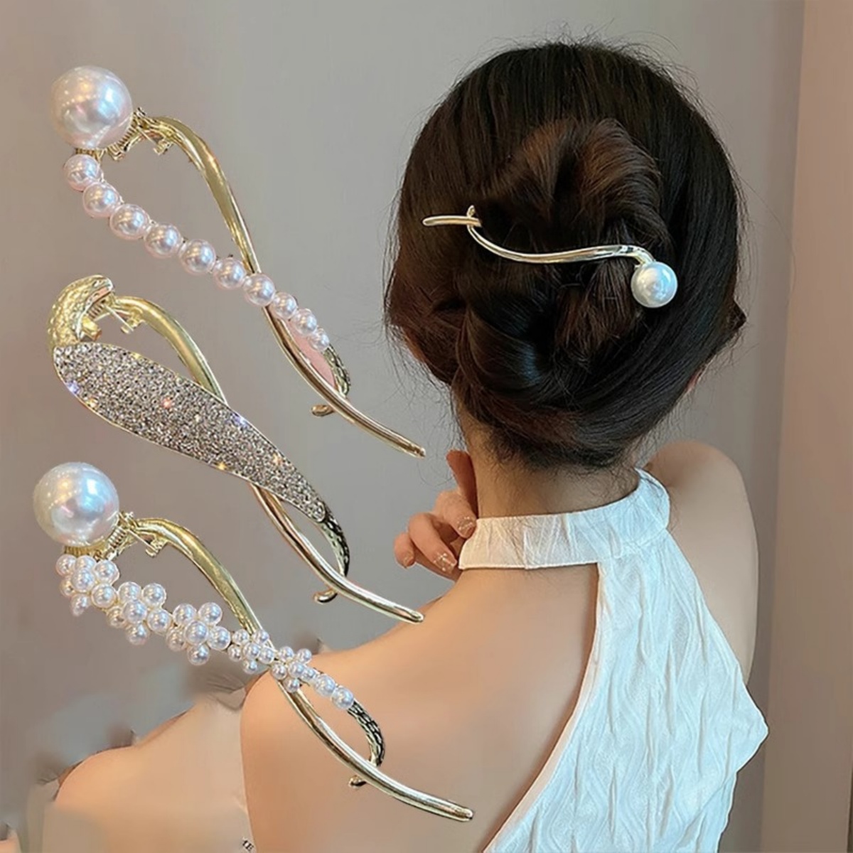 Jepit Rambut Mutiara Glitter E - Korean Daily Lifestyle ulasan dan harga