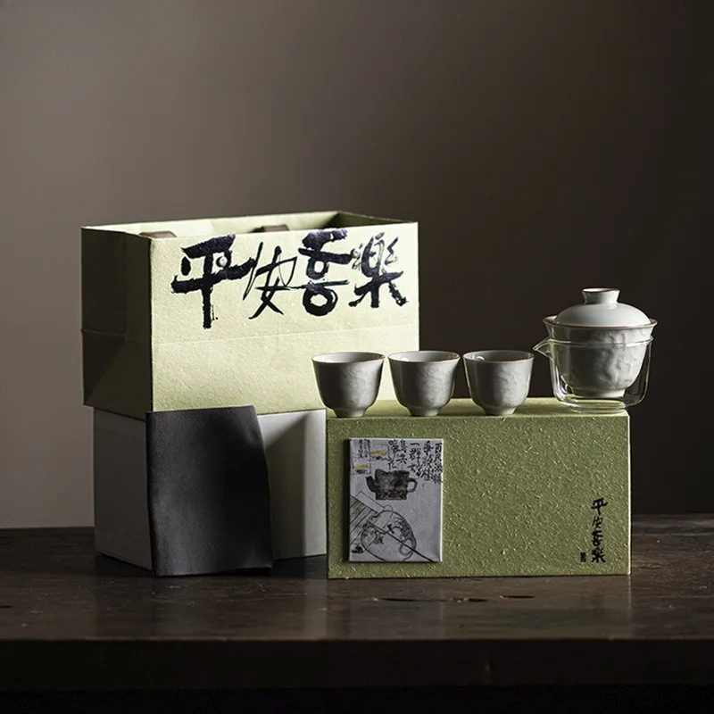 Set Mangkuk Relief Buatan Tang - Korean Tea Set ulasan dan harga