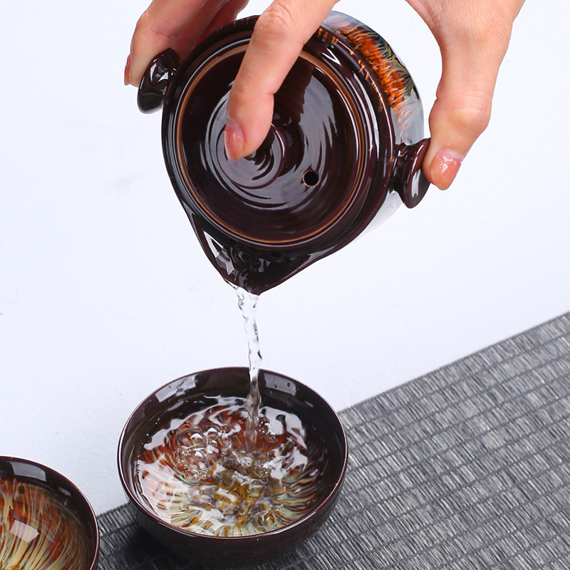 Teko Keramik Portabel Gaiwan d - Korean Tea Set ulasan dan harga