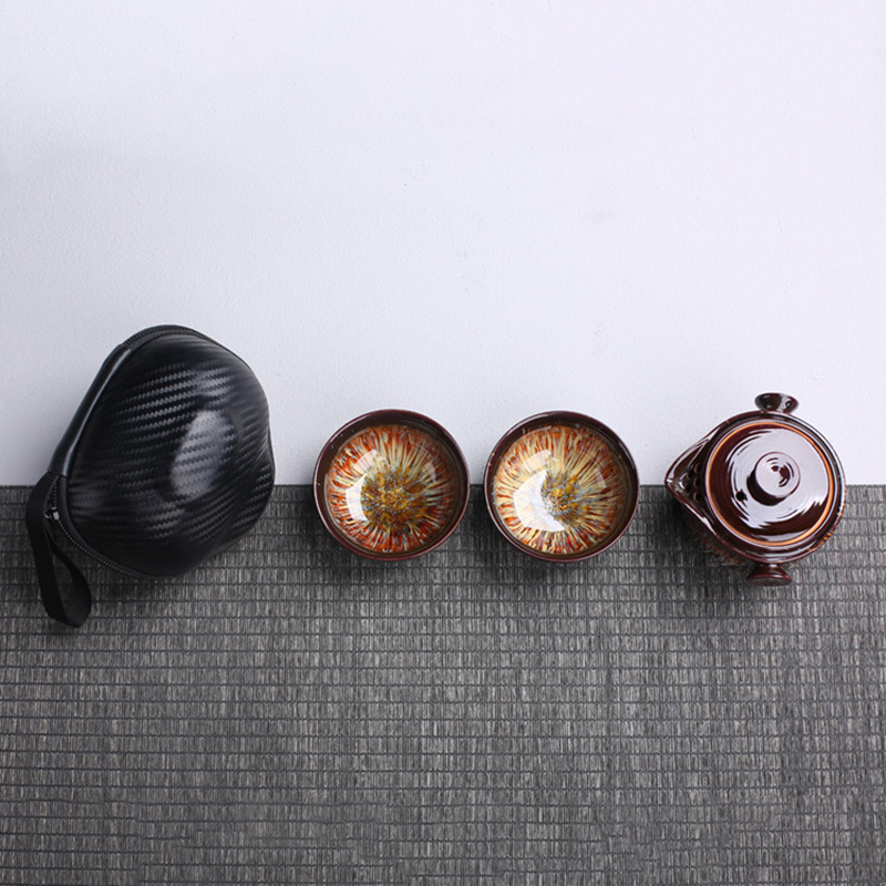 Teko Keramik Portabel Gaiwan d - Korean Tea Set ulasan dan harga