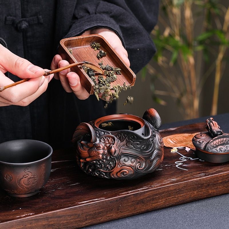 Tembikar ungu Cina buatan tang - Korean Tea Set ulasan dan harga