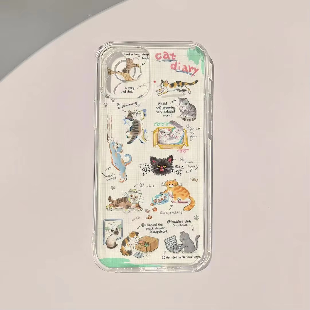 Casing Ponsel Motif Kucing Luc - Korean Daily Lifestyle ulasan dan harga