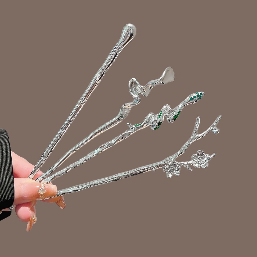 Tusuk Rambut Logam Perak Gaya  - Hanbok Hair Pin ulasan dan harga