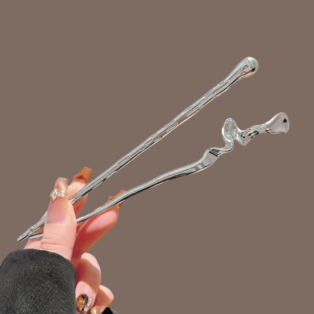 Tusuk Rambut Logam Perak Gaya  - Hanbok Hair Pin ulasan dan harga