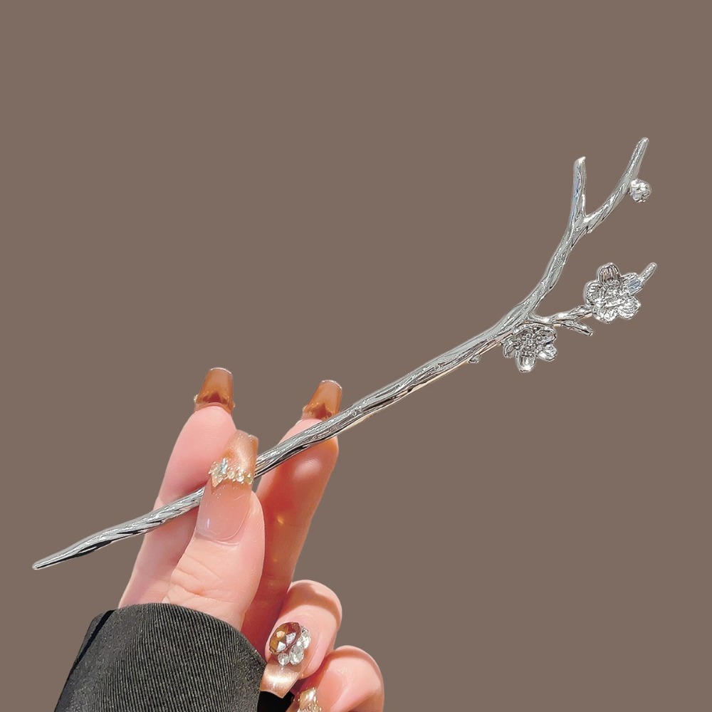 Tusuk Rambut Logam Perak Gaya  - Hanbok Hair Pin ulasan dan harga