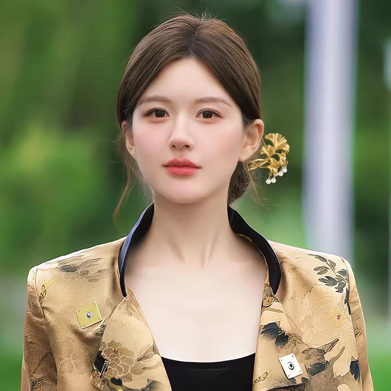 1 Buah Stik Rambut Daun Ginkgo - Hanbok Hair Pin ulasan dan harga