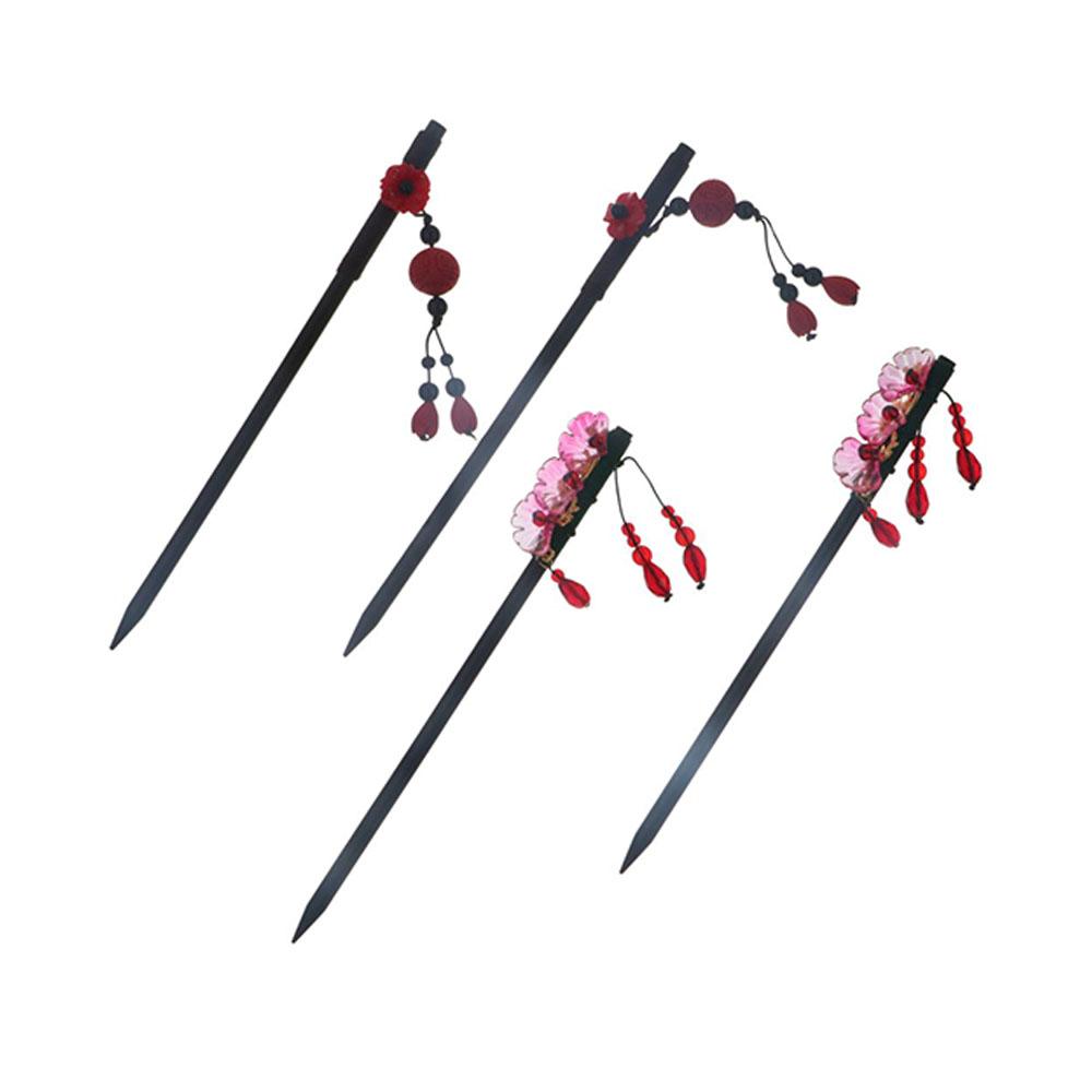 Tusuk Konde Kayu Motif Bunga K - Hanbok Hair Pin ulasan dan harga