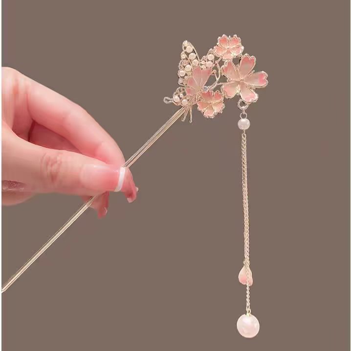 Jepit Rambut Sakura dengan Nua - Hanbok Hair Pin ulasan dan harga