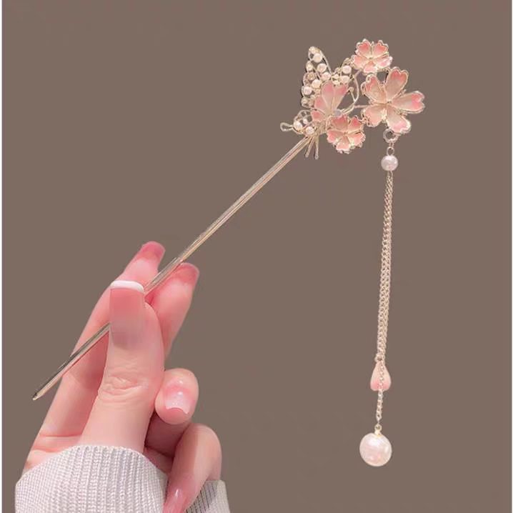Jepit Rambut Sakura dengan Nua - Hanbok Hair Pin ulasan dan harga