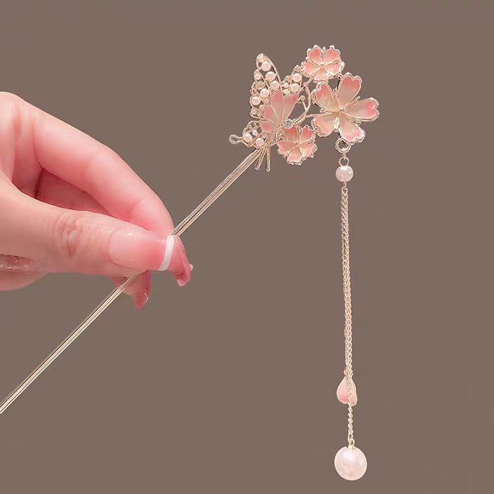 Jepit Rambut Sakura dengan Nua - Hanbok Hair Pin ulasan dan harga