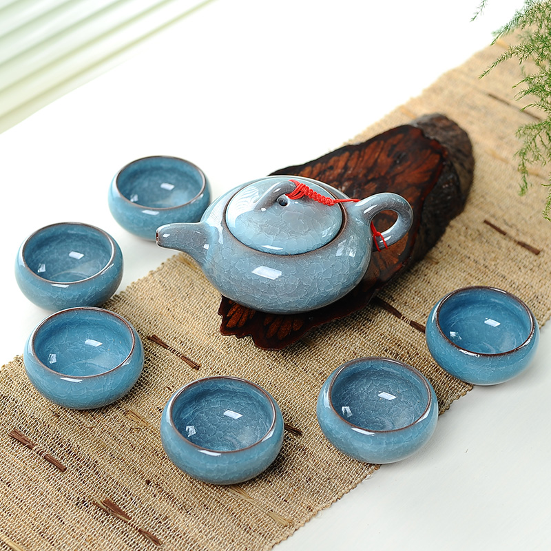 7 Buah Set Teh Keramik dengan  - Korean Tea Set ulasan dan harga