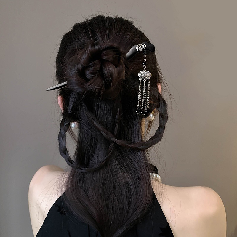 1 Buah Jepit Rambut Kayu Lukis - Hanbok Hair Pin ulasan dan harga