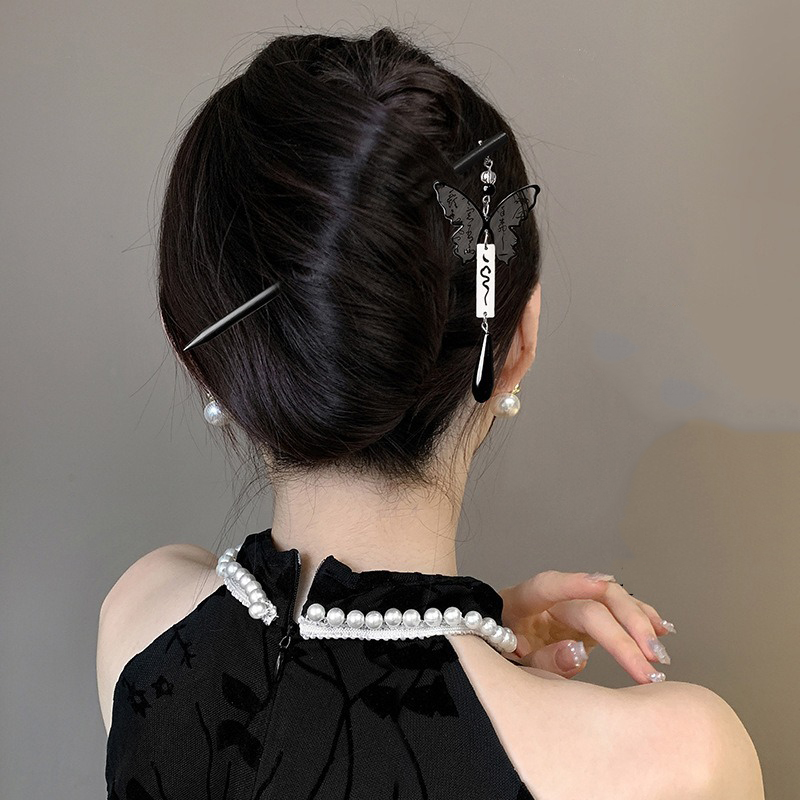 1 Buah Jepit Rambut Kayu Lukis - Hanbok Hair Pin ulasan dan harga
